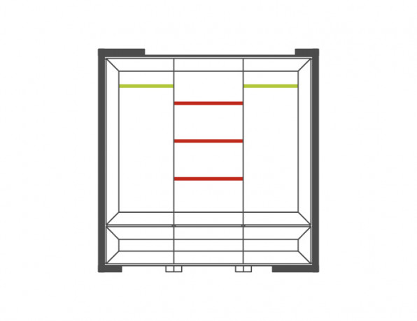CORINO 3D Wardrobe MEBIN