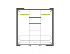 CORINO 3D Wardrobe MEBIN