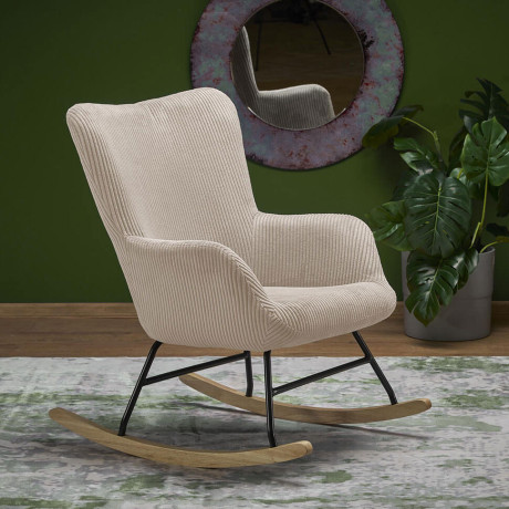 BELMIRO HALMAR Rocking Armchair Cream