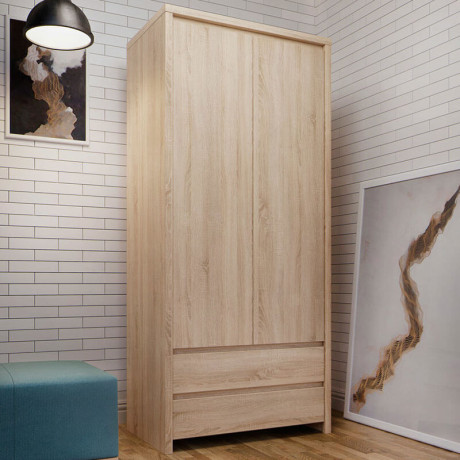 SZF2D2S KASPIAN BRW (sonoma) Wardrobe