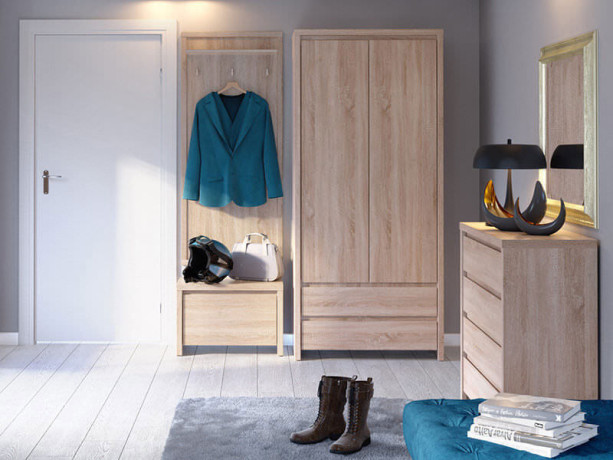 SZF2D2S KASPIAN BRW (sonoma) Wardrobe