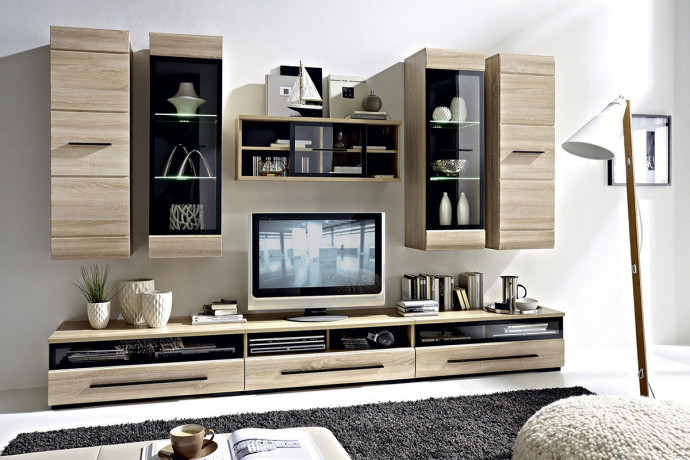 FEVER 1 BRW Living Room Furniture Set Furniture Set Sonoma Oak