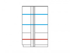VIGO Dual Left Glass-Fronted Cabinet MEBIN