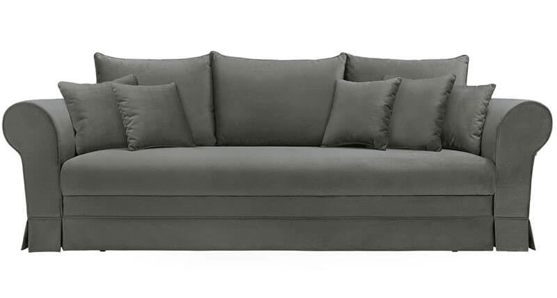 MARGARET LUX 3DL BRW 3 Seater Sofa Bed Grey