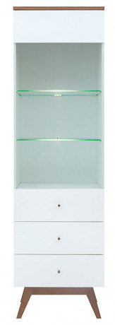 REG1W2S HEDA BRW Glass-Fronted Cabinet