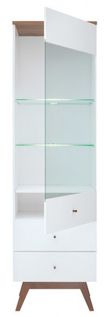 REG1W2S HEDA BRW Glass-Fronted Cabinet