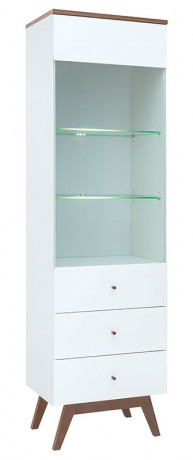 REG1W2S HEDA BRW Glass-Fronted Cabinet
