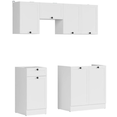 JUNONA LINE 170 BBL Kitchen Set White