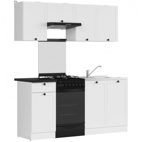 JUNONA LINE 170 BBL Kitchen Set White