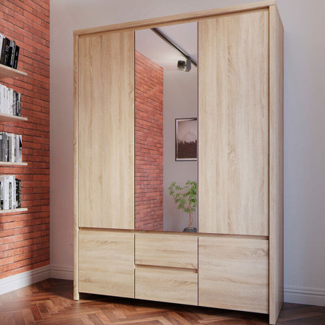 SZF5D2S KASPIAN BRW (sonoma) Wardrobe