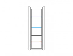 SEMPRE 1DS1D Right Glass-Fronted Cabinet MEBIN