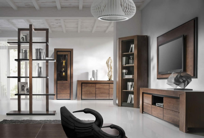 SEMPRE 1DS1D Right Glass-Fronted Cabinet MEBIN