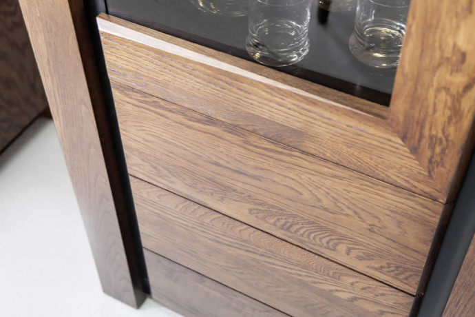 SEMPRE 1DS1D Right Glass-Fronted Cabinet MEBIN