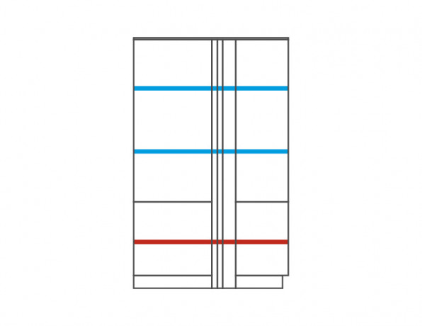 VIGO Dual Right Glass-Fronted Cabinet MEBIN