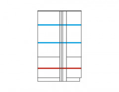 VIGO Dual Right Glass-Fronted Cabinet MEBIN