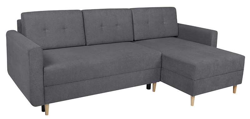 FELIZ LUX 3DL BRW Corner Sofa Bed Grey