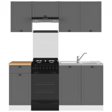 JUNONA LINE 170 BBL Kitchen Set Graphite