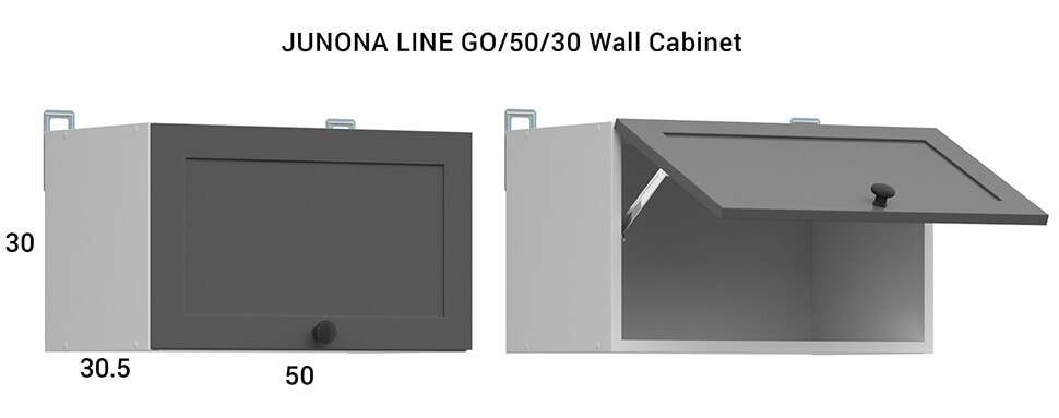 JUNONA LINE 170 BBL Kitchen Set Graphite