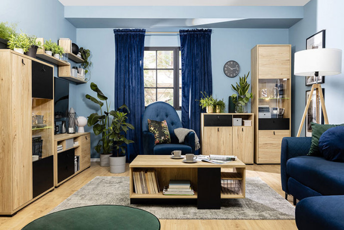 EMILLY ES BRW Armchair Navy