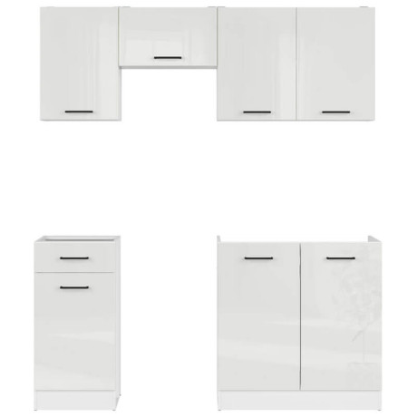 JUNONA LINE 170 BBL Kitchen Set White Gloss