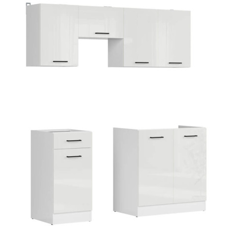 JUNONA LINE 170 BBL Kitchen Set White Gloss