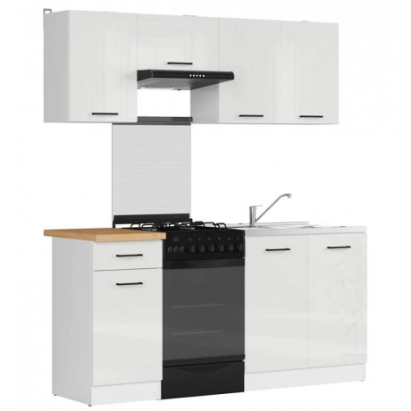 JUNONA LINE 170 BBL Kitchen Set White Gloss