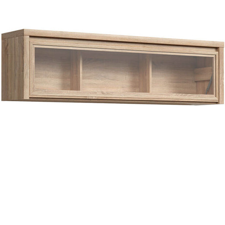 SFW1W/140 KASPIAN BRW (sonoma) Wall Glass-Fronted Cabinet