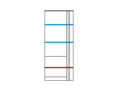 VIGO Right Glass-Fronted Cabinet MEBIN