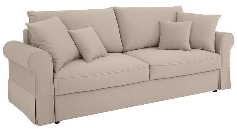 ZOYA LUX 3DL BRW 3 Seater Sofa Bed Beige
