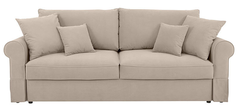 ZOYA LUX 3DL BRW 3 Seater Sofa Bed Beige