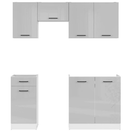 JUNONA LINE 170 BBL Kitchen Set Grey Gloss