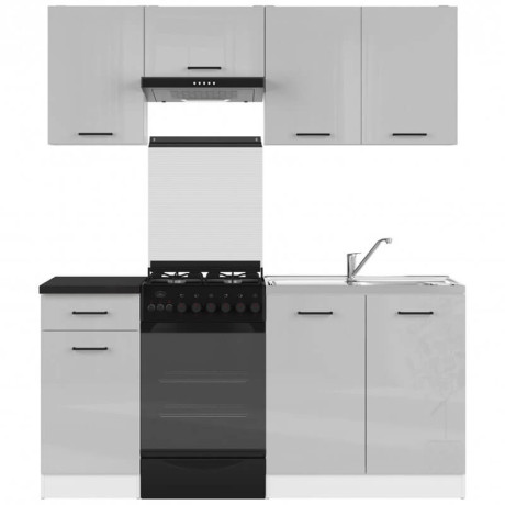 JUNONA LINE 170 BBL Kitchen Set Grey Gloss