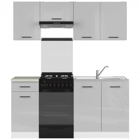 JUNONA LINE 170 BBL Kitchen Set Grey Gloss