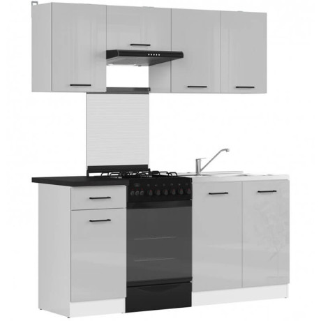 JUNONA LINE 170 BBL Kitchen Set Grey Gloss