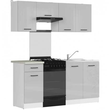 JUNONA LINE 170 BBL Kitchen Set Grey Gloss