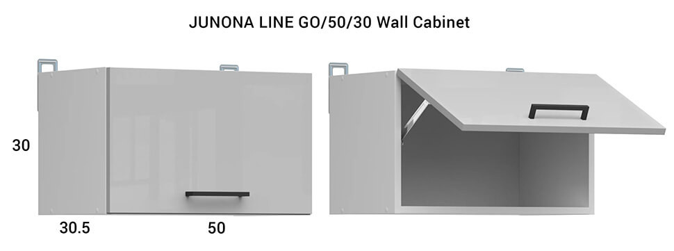 JUNONA LINE 170 BBL Kitchen Set Grey Gloss