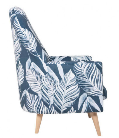 EMILLY ES BRW Armchair Print Monstera