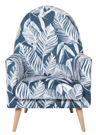 EMILLY ES BRW Armchair Print Monstera