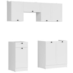 JUNONA LINE 180 BBL Kitchen Set White