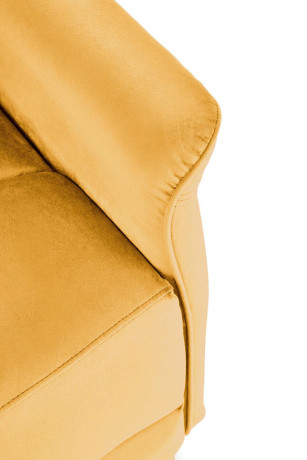 SEMIR HALMAR Electric Recliner Armchair Mustard with USB Port