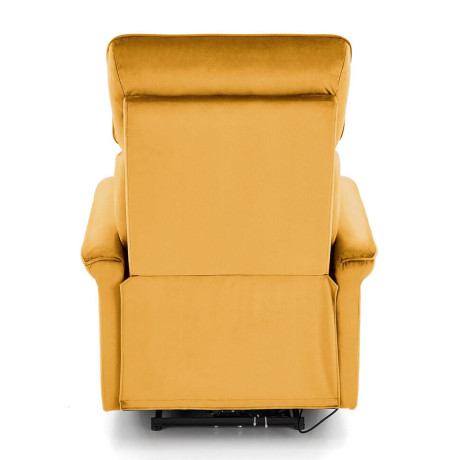 SEMIR HALMAR Electric Recliner Armchair Mustard with USB Port