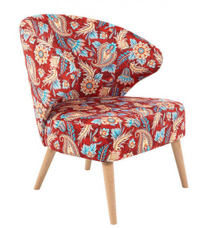GARITA ES BRW Armchair Print Orient
