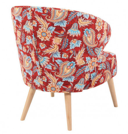 GARITA ES BRW Armchair Print Orient