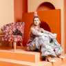 GARITA ES BRW Armchair Print Orient