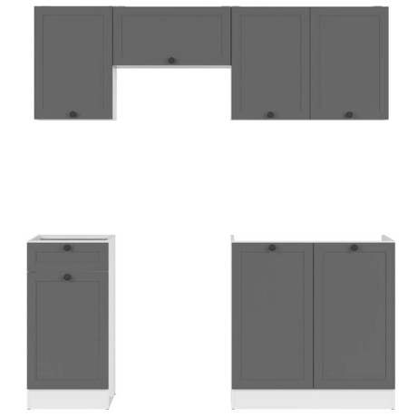 JUNONA LINE 180 BBL Kitchen Set Graphite