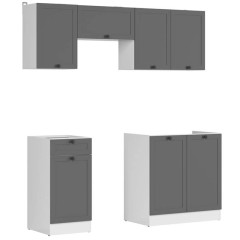 JUNONA LINE 180 BBL Kitchen Set Graphite