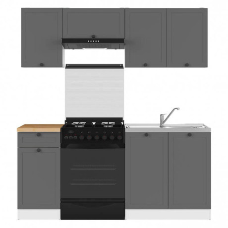 JUNONA LINE 180 BBL Kitchen Set Graphite