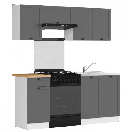 JUNONA LINE 180 BBL Kitchen Set Graphite