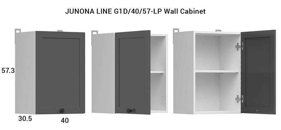 JUNONA LINE 180 BBL Kitchen Set Graphite