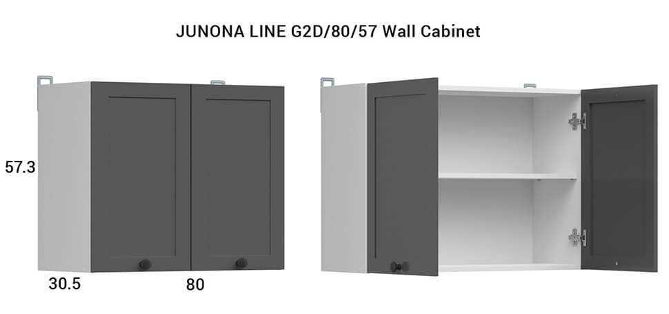 JUNONA LINE 180 BBL Kitchen Set Graphite